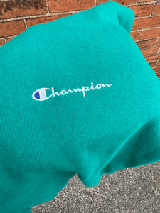 90’s Turquoise Champion Crewneck