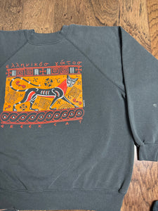 Vintage Greek Cat Sweatshirt