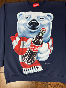 1995 Coca Cola Bear Sweatshirt