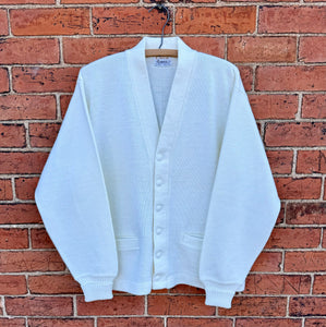 70’s White Cardigan