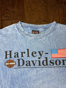 1999 Harley Davidson Blue T-shirt