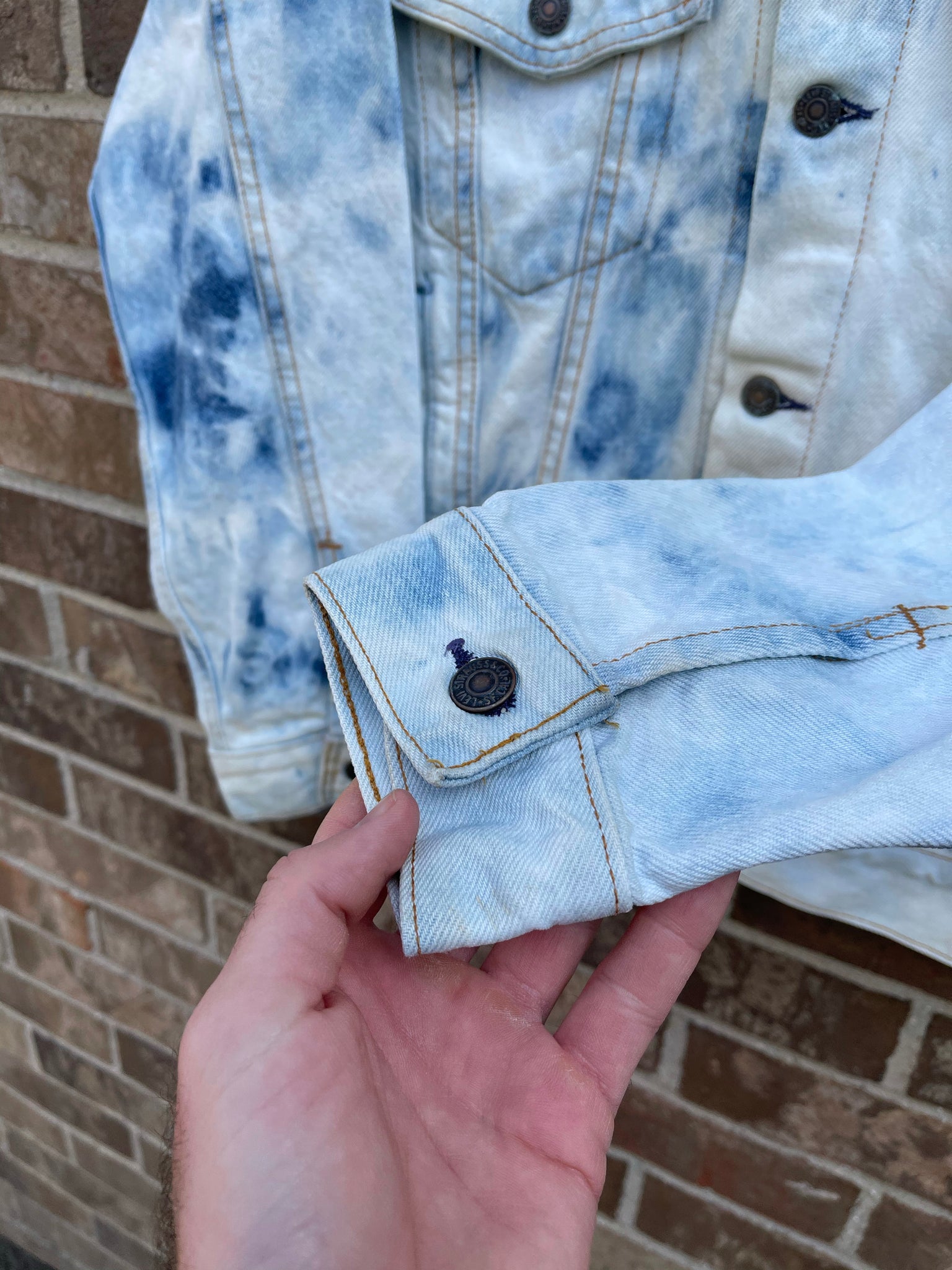 Rustler Distressed Denim Jacket S/M – OMNIA